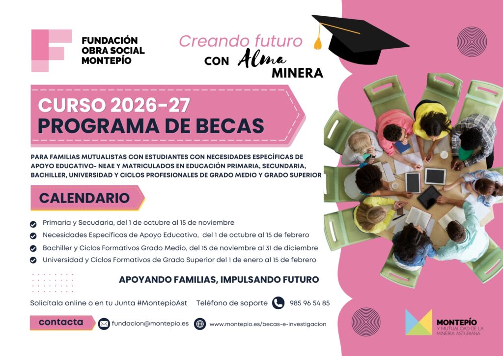 Cartel del Programa de Becas y Ayudas a la Educación 2026-27